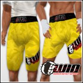 WIN Yellow Trunks Black Elastic
