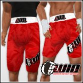 WIN Red Trunks White Elastic