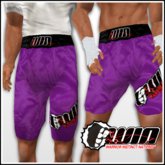 WIN Purple Trunks Black Elastic