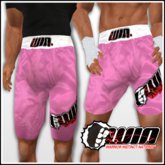 WIN Pink Trunks White Elastic