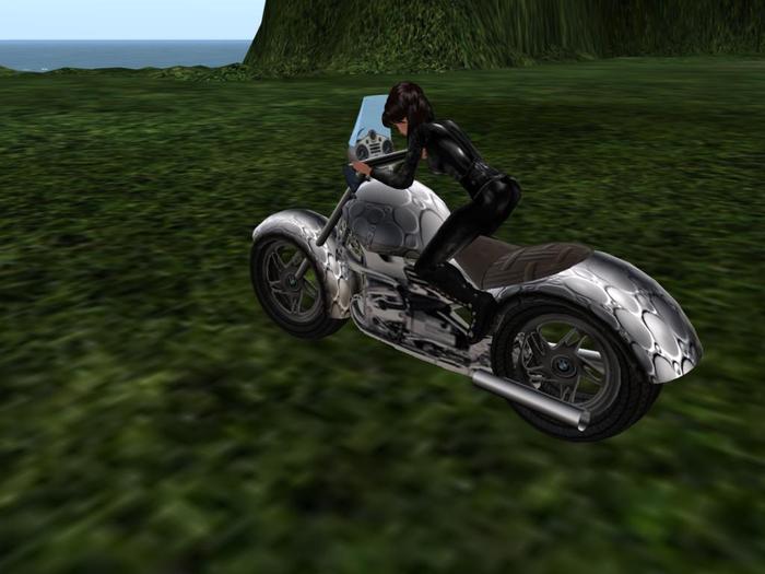 Petite Motorcycle Silver
