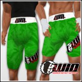 WIN Green Trunks White Elastic