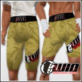 WIN Gold Trunks Black Elastic