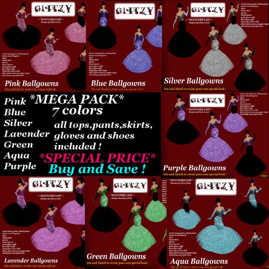 Glitzy Ballgowns Mega Pack