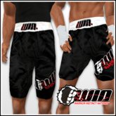 WIN Black Trunks White Elastic