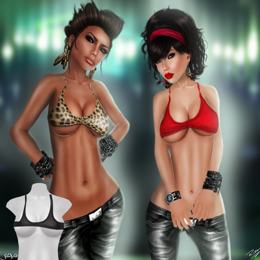 Tease top in Black by Rock Me Amadeus