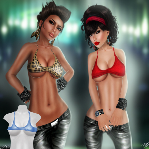 Tease top in Blue by Rock Me Amadeus