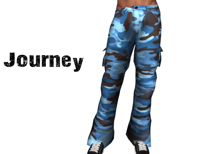 Journey :: Cargo Pants - Camo Blue
