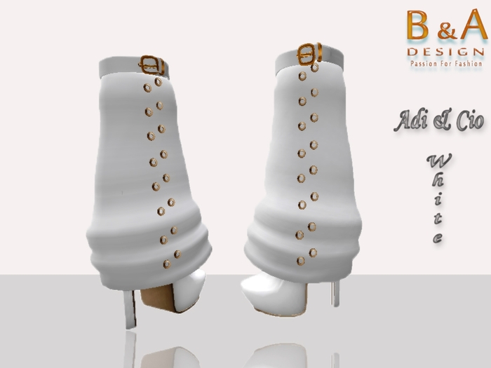 B&A Design Adi&Cio Boots {White}