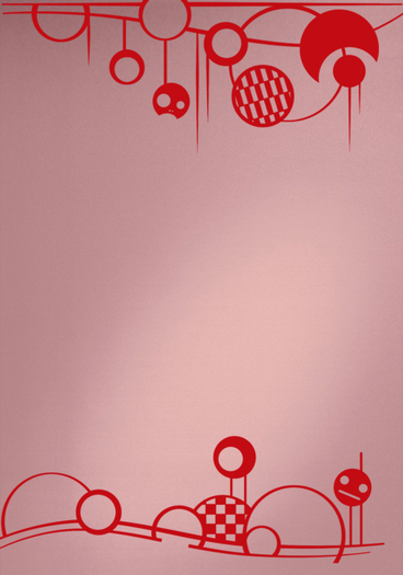 Frosted glass with stripes and circles