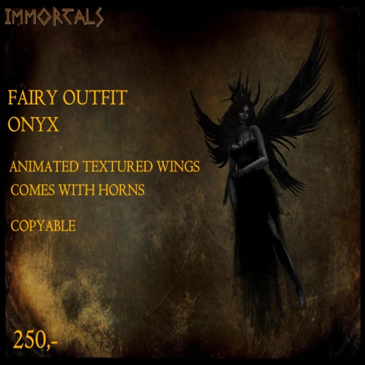 IMMORTALS FAIRY OUTFIT ONYX