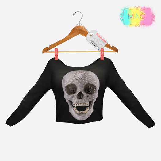 [MAG] Mesh Sweater - Diamonds Skull