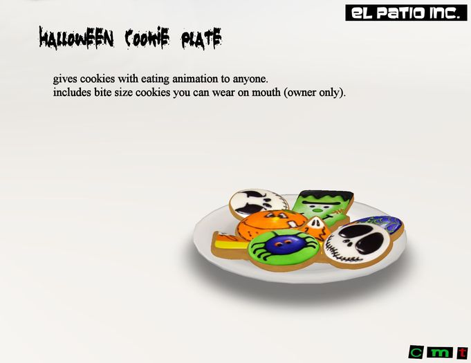 Halloween Cookie Plate 2012 