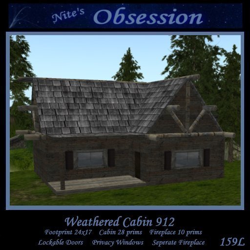 Low Prim Weathered Cabin 912 