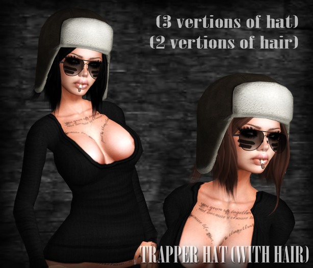 dl:: Trapper Hat with hair - DEMO