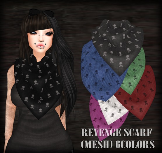 dl:: Revenge Scarf (mesh) 6 colors