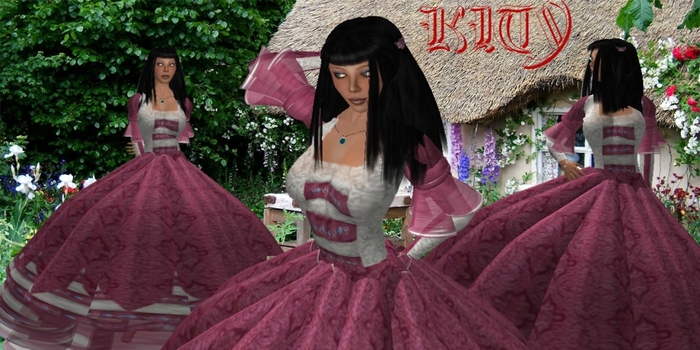 KL  KITY ROSA - GOWN - MEDIEVAL - GOTHIC DRESS-MEDIEVAL GOWN- MEDIEVAL DRESS