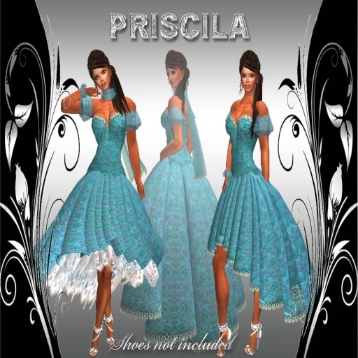 PRISCILA - Semiexclusive -CASUAL DRESS- PARTY- ELEGANT- DRESSES- GOWN- FORMAL GOWNS-  DRESS