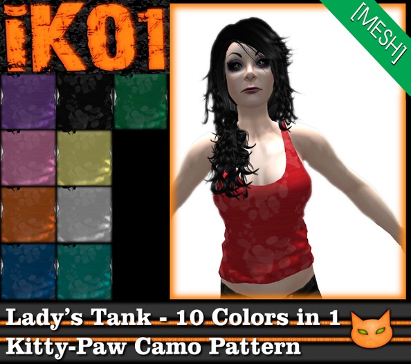 IK01 KPC TenColor - Ladies Mesh Tank