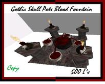 Gothic skull pots blood fountain (boxed)