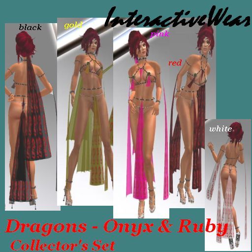Dragons - onyx&ruby, Collector's Set.