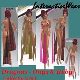 Dragons - onyx&ruby, Collector's Set.