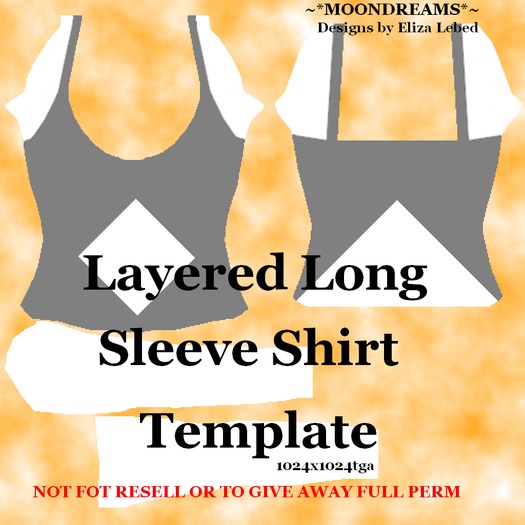 Layered Long Sleeve Shirt 8 Template FT