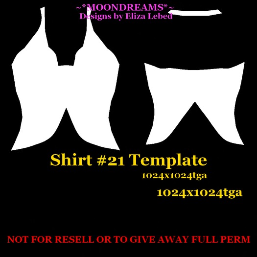 Shirt #21 Template FT
