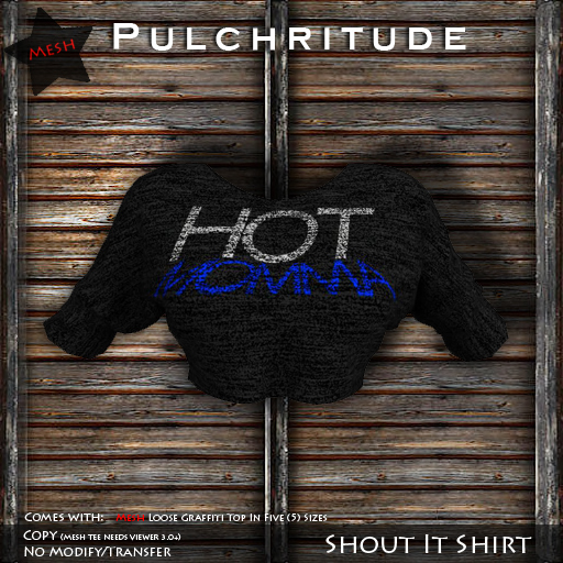 Pulchritude - Shout It Shirt (Hot Momma) Mesh