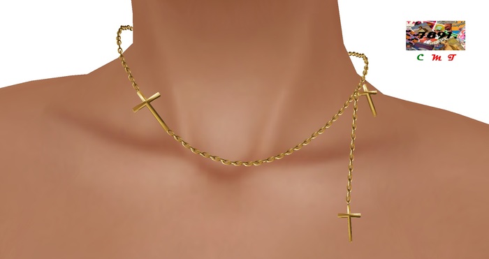 [7891.] - Ritual Necklace - Gold (W\Resize)