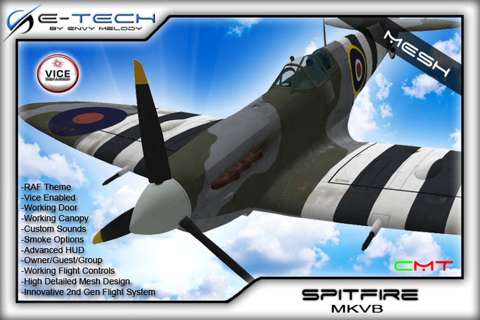 (E-Tech) Spitfire MKVB MESH 2nd Generation Flight System