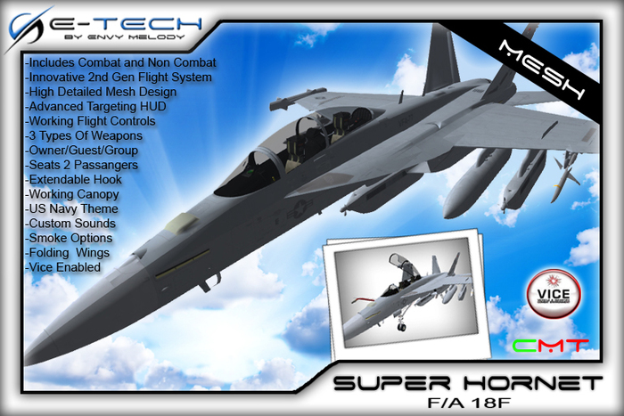 50% Off Sale! (E-Tech) F/A 18 Super Hornet MESH 2nd Generation Flight System