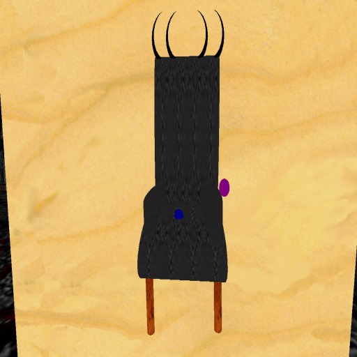 Black Leather Chair/Throne Box