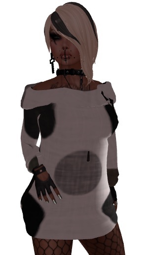 Mesh Dress Offshoulder 