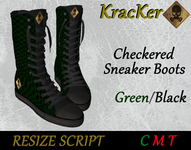 Kracker Sneaker Boots Green/Black