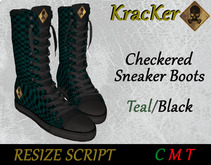 Kracker Sneaker Boots Teal/Black