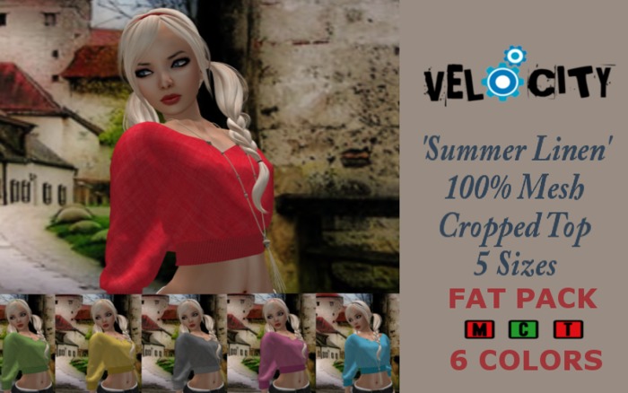 VELOCITY Mesh Cropped Sweater FAT PACK