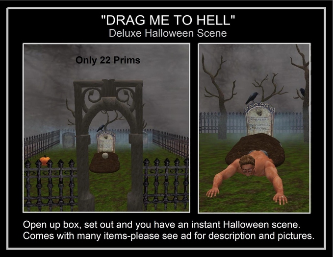 HALLOWEEN SCENE "DRAG ME TO HELL" SET #3 (DELUXE)