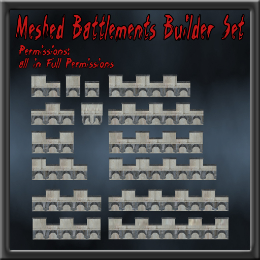 FCD Mesh Battlements Arched Full Perm