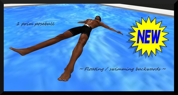 ~ Floating / swimming backwards ~ 1 prim poseball ~
