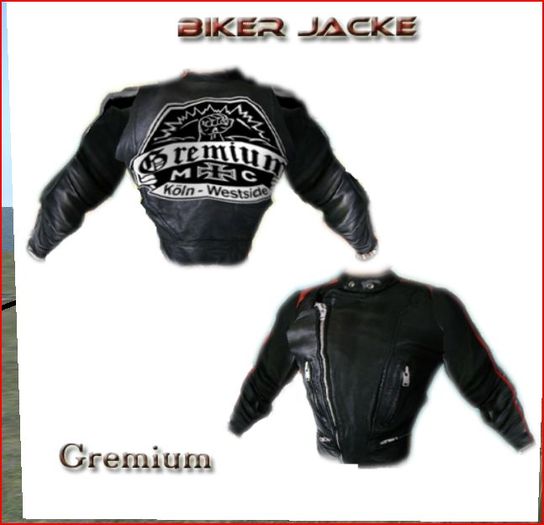 Lederjacke Black Germium