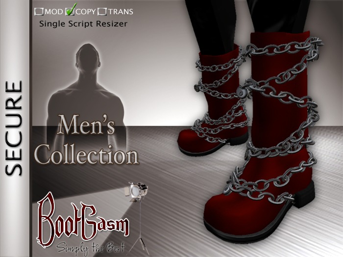 Bootgasm Secure Men's Biker Boots Red