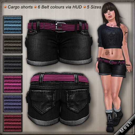 DN Mesh: Cargo Shorts - Back