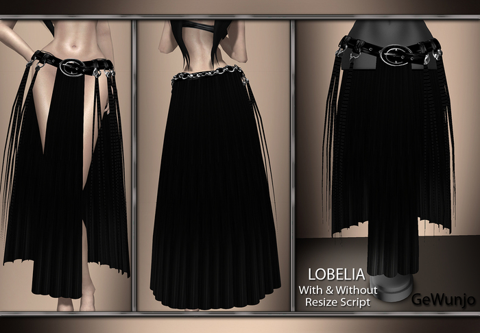 GeWunjo : LOBELIA black skirt