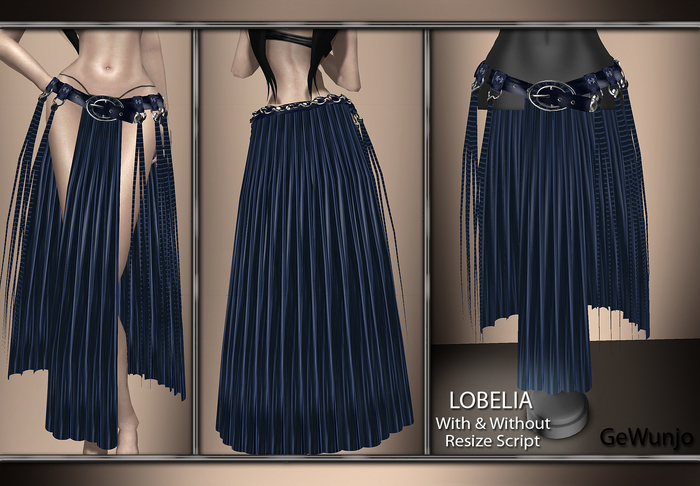 GeWunjo : LOBELIA blue skirt