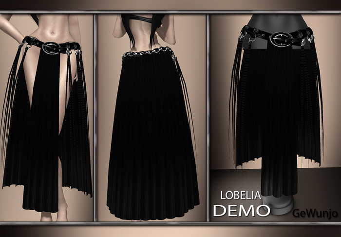 GeWunjo : LOBELIA black skirt DEMO