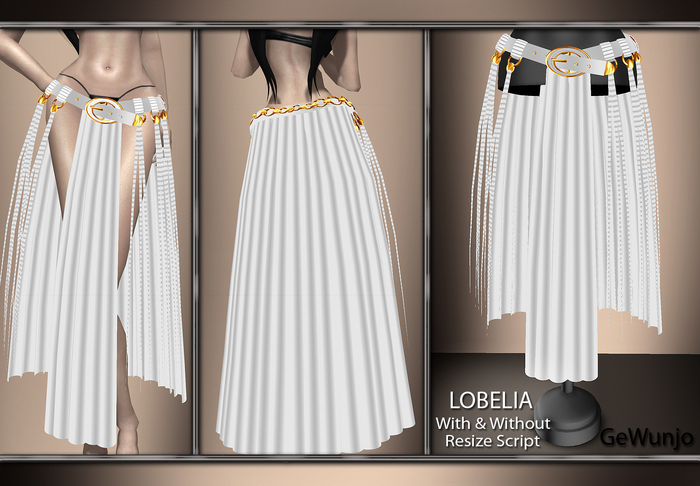 GeWunjo : LOBELIA white skirt