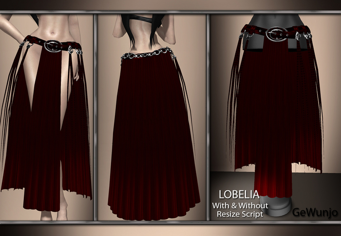 GeWunjo : LOBELIA red skirt