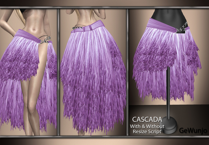 GeWunjo : CASCADA pink skirt
