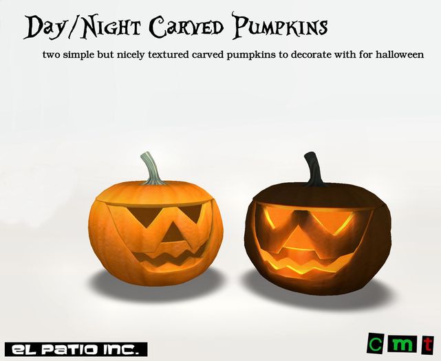 day/night carved pumpkins box